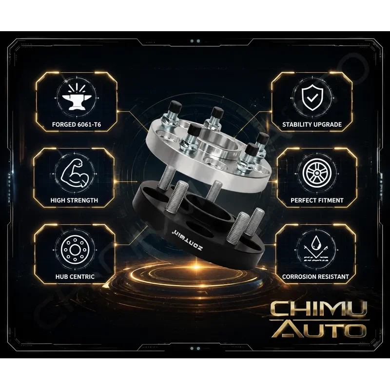 【CHIMU AUTO】 for Model 3 Y S X Forged Wheel Spacer Adapter 5x114.3 64.1mm Hubcentric 6061-T6 Performance Upgrade Kit
