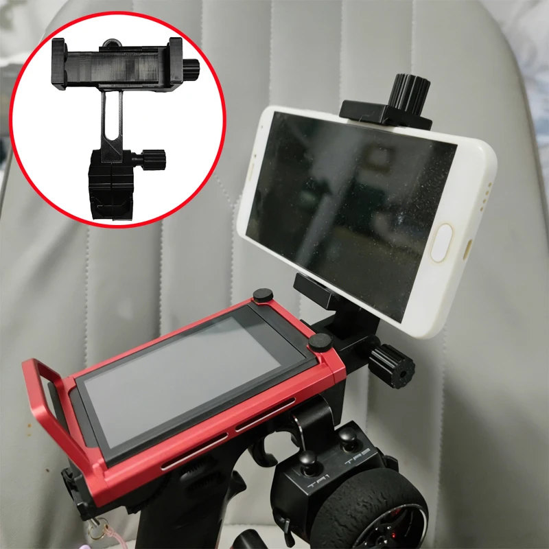 1PCS Foldable FPV Screen Phone Holder 3D Printed Adjustable Monitor Bracket Stand for Flysky Noble NB4+ Remote Controller