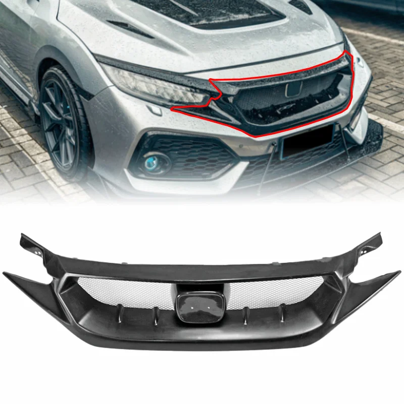 

Car Grill Type R FK8 Fiber Glass Front Bumper