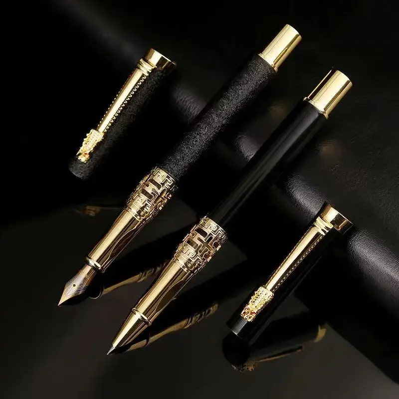 

10PCS Metal hollow rod faucet fountain pen calligraphy practice ink bag pen