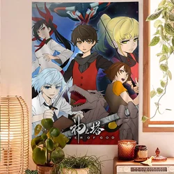 Comic T-Tower of God Cartoon Hippie Wall Hanging Tapestries for Living Room Home Dorm Decor Art Home Decor