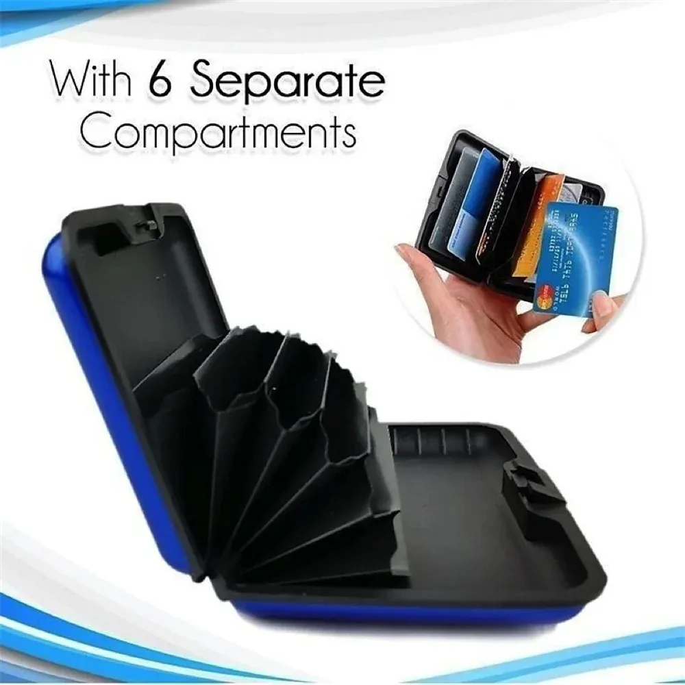 クレジットカードホルダー 財布 メタル ネームカードホルダー 防水 クレジットカードプロテクター 男女兼用