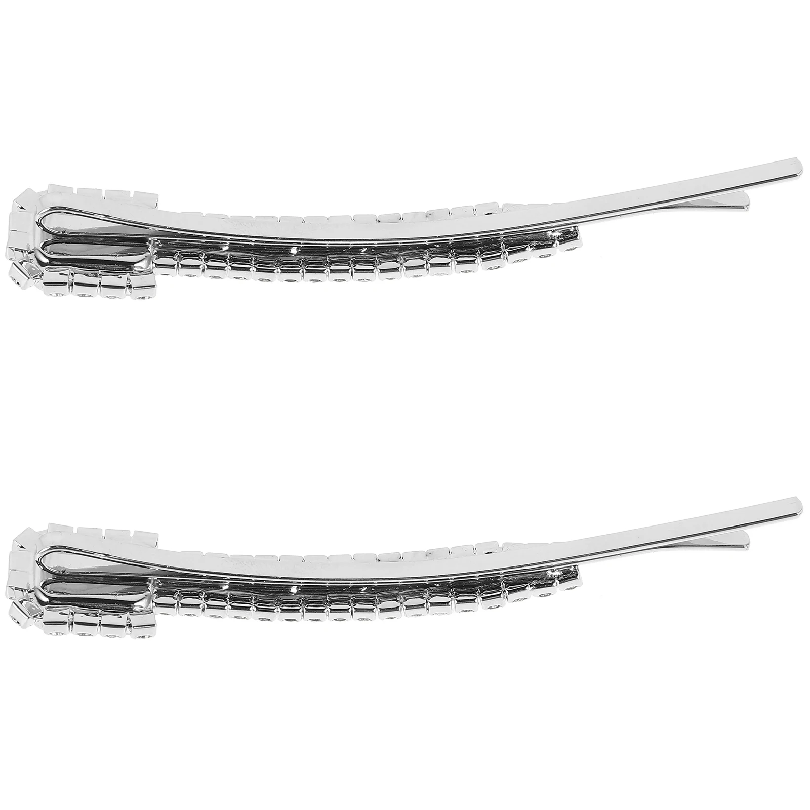 

2Pcs Rhinestone Hair Clips Decorative Metal Bobby Pins for Women Prom Wedding Hair Jewelry Accessories Rhinestone Clip Pin