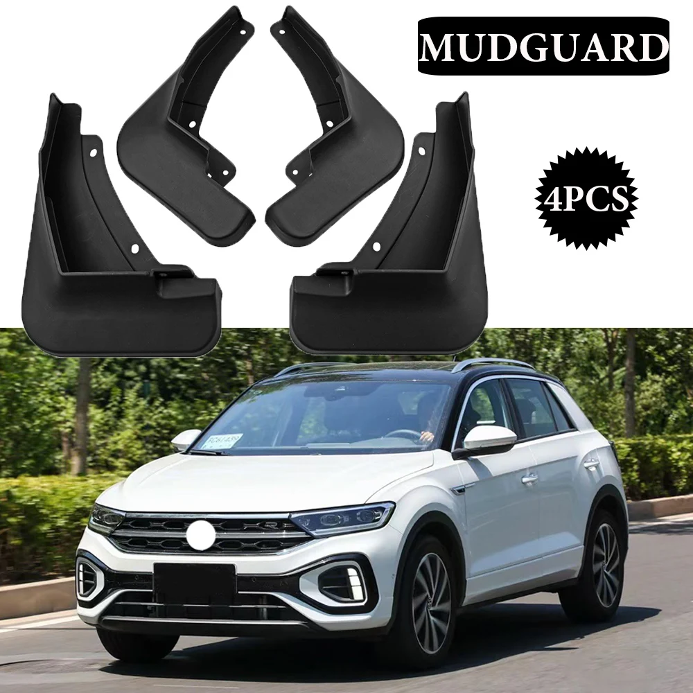 New upgrade For Volkswagen VW T-ROC 2023 Front Rear Mudflaps Splash Guards Mud Flap Mudguard Fender Car Accessories 4PCS