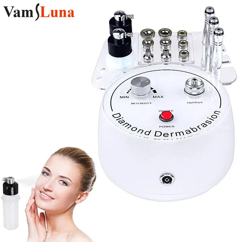 Diamond Microdermabrasion Dermabrasion Machine with Water Spray Exfoliation - Advanced Facial Wrinkle Peeling Beauty Device