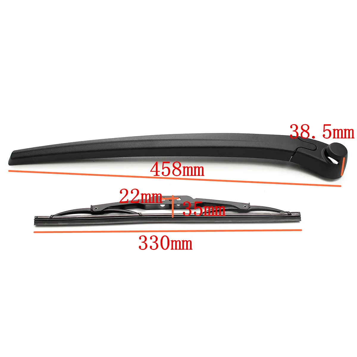 2PCS Car Rear Window Windscreen Wiper Arm Blade For Seat Ibiza 6L 2002-2010 6Q6955707C Car Accessories