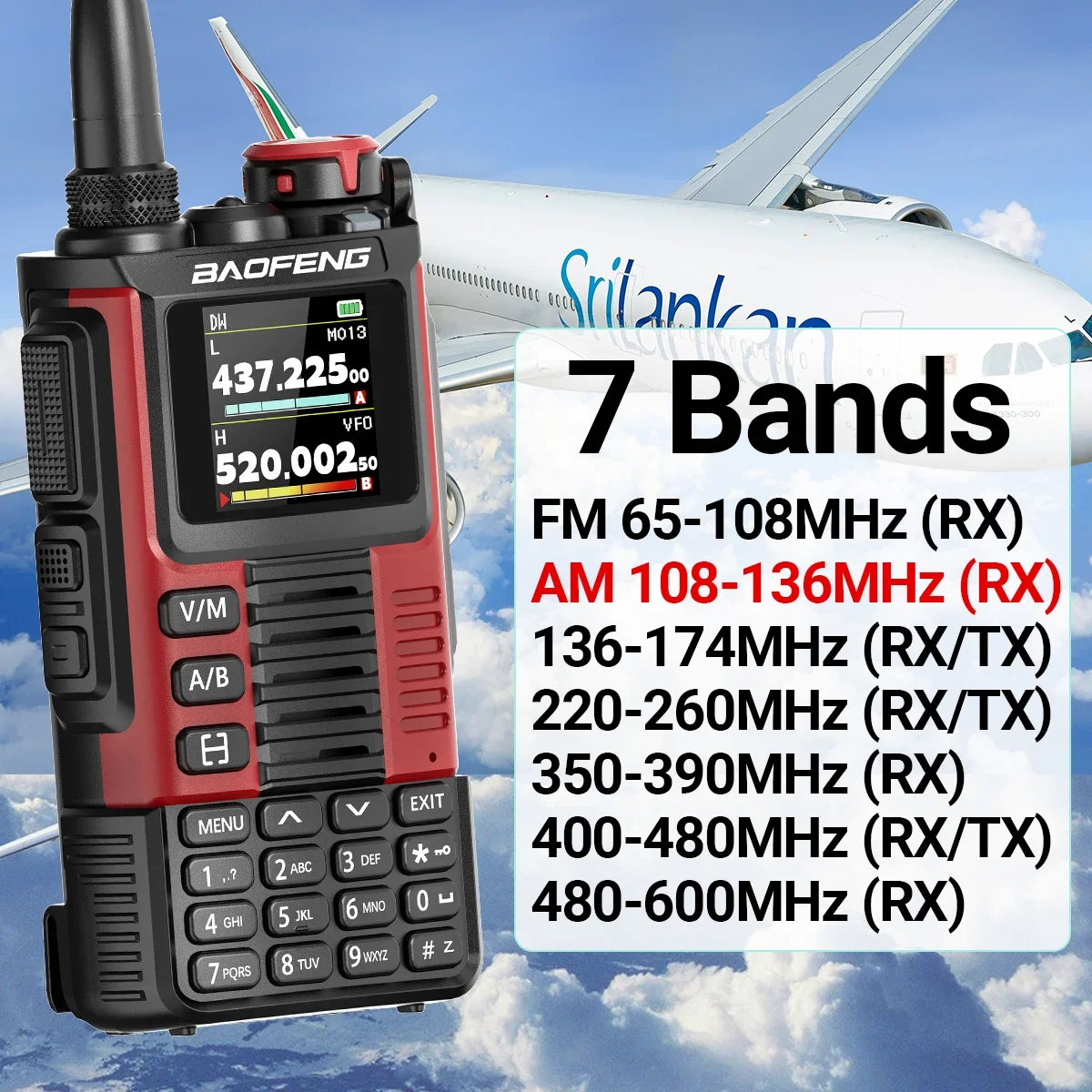 Baofeng UV-K67 PRO Walkie Talkies Long Range Multi Band DTMF Wireless Copy Frequency 640CH NOAA Type-C outdoor Ham Two Way Radio