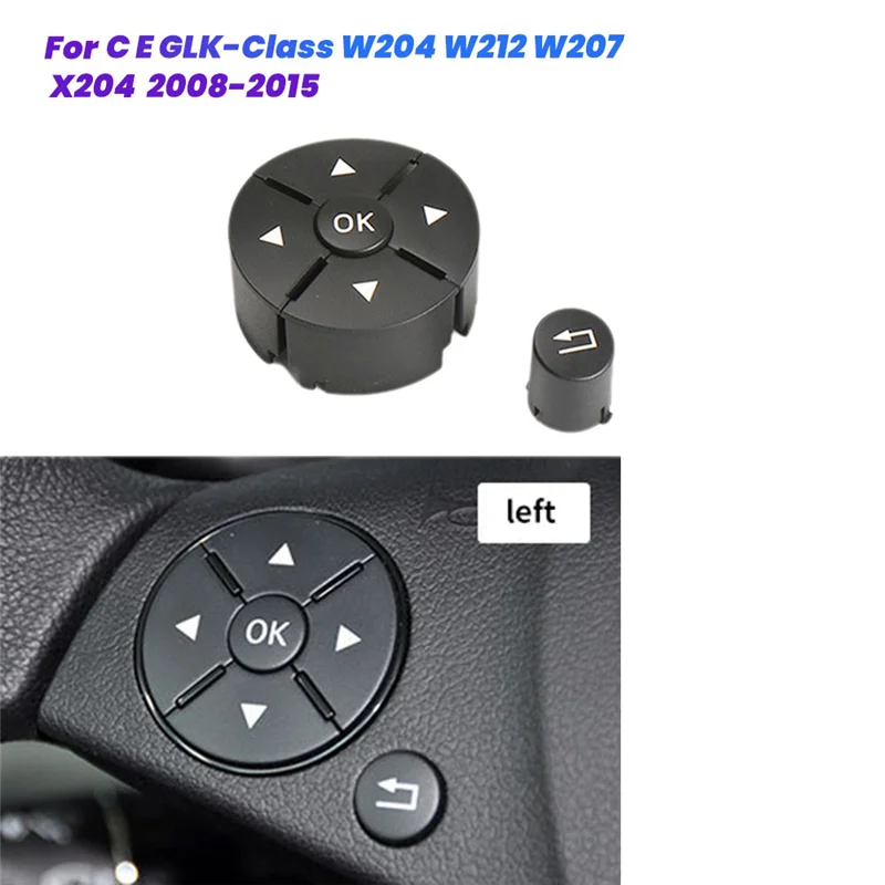 

Car Steering Wheel Switch Trim Cover Control Button Caps For Mercedes Benz C E GLK-Class W204 X204-A28K
