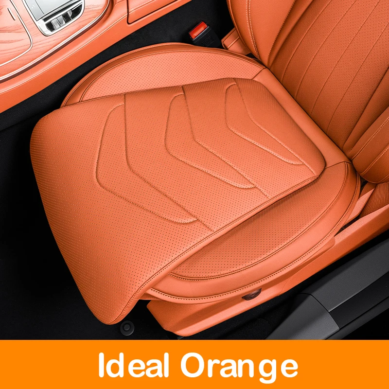 Neues Universelles Auto-Sitzkissen Atmungsaktives Nappa-Leder Rutschfestes Schutzkissen Luxuriöses Auto-Innenraum-Sitzkissen Zubehör – Detail 11