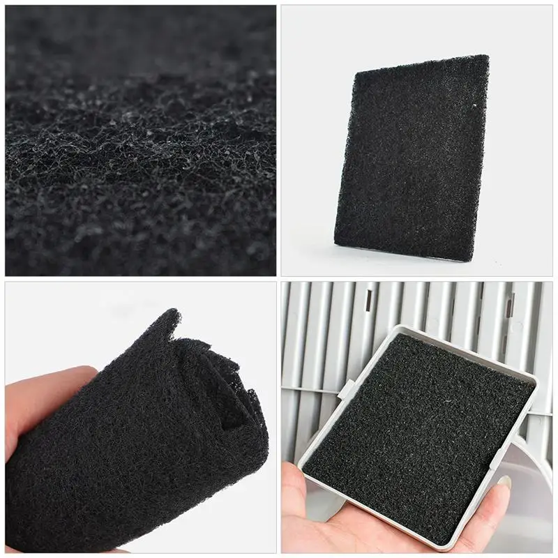 9pcs Litter Cat Strainer Box Strainers Replacement Mat Odor Pad Pan Charcoal Activated Carbon Boxes Deodorizer Air Eliminator