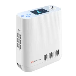 Jeamed Portable Oxygen Concentrator Dual Modes & Intelligent Alarms Stable 93% Oxygen Anywhere 5000m High-Altitude Proof