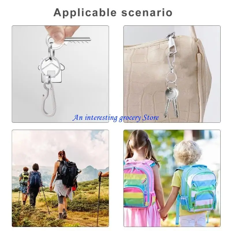 652D Carabiner Clip Heavy Duty Belt Clip Holder with Bottle Opener Titaniums Carabiner Keychains Clip Enduring