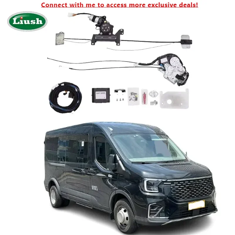 

Ford T-Series V363 Bus Electric Middle Sliding Door Upgrade Automatic Power Side Door For Ford Transit T8 Door Magnet Soft Close