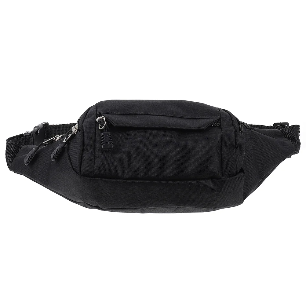 

2Pcs Single Bags Sports Waist Bag Zippered Male Adjustable Bag Cross Body Gym Storage Pouch Male Lightweight Portable