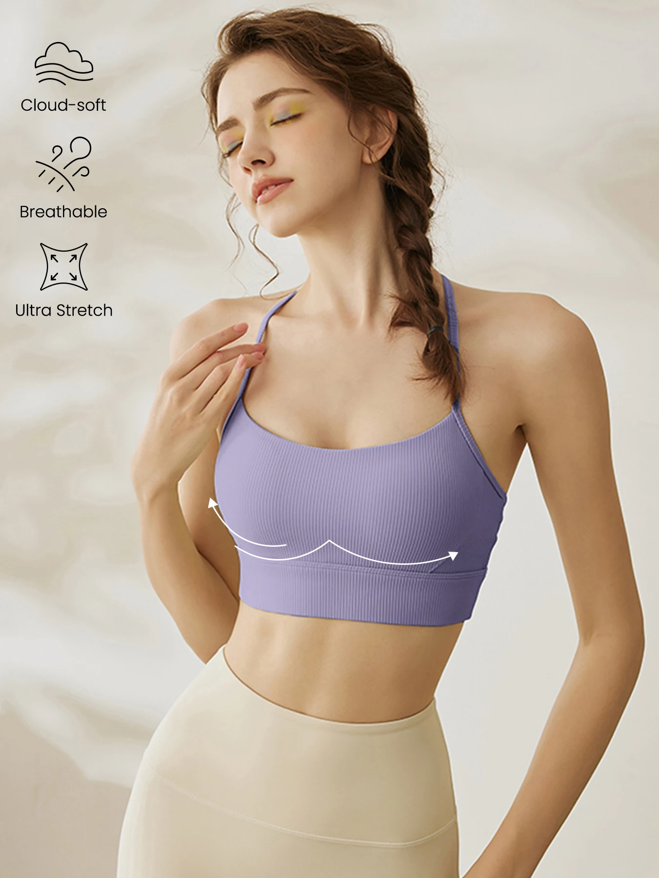 สปอร์ตบราแบบผูกคอแบบมีแผ่นรองแ - Aquatic Sports Bra บทวิจารณ์และราคา