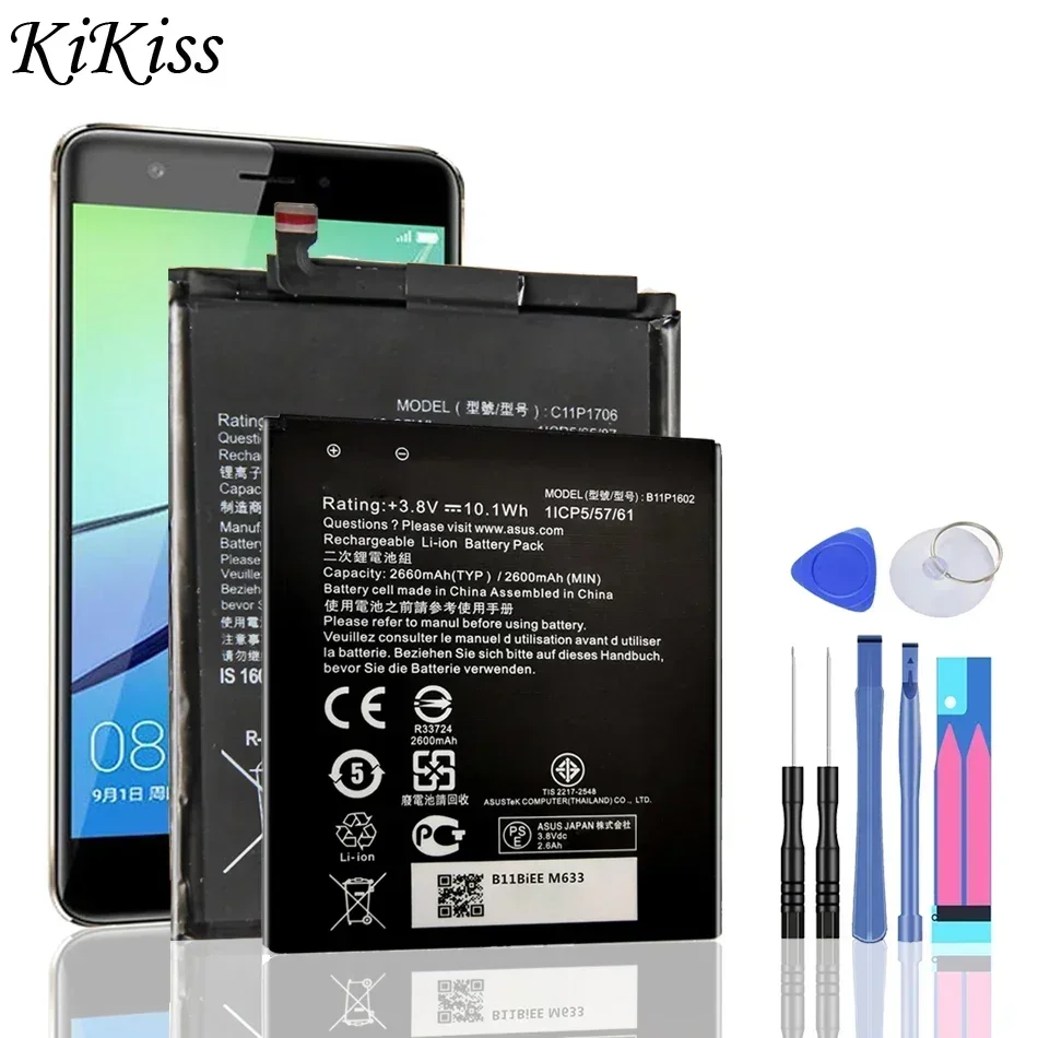 

C11P1612 For Asus ZE553KL ZenFone 2 3 4 4.5 5 6 Laser 5.0 5.5 Deluxe Max Zoom ZenFone3 Zoom S Dual SIM LTE Phone Battery Battery