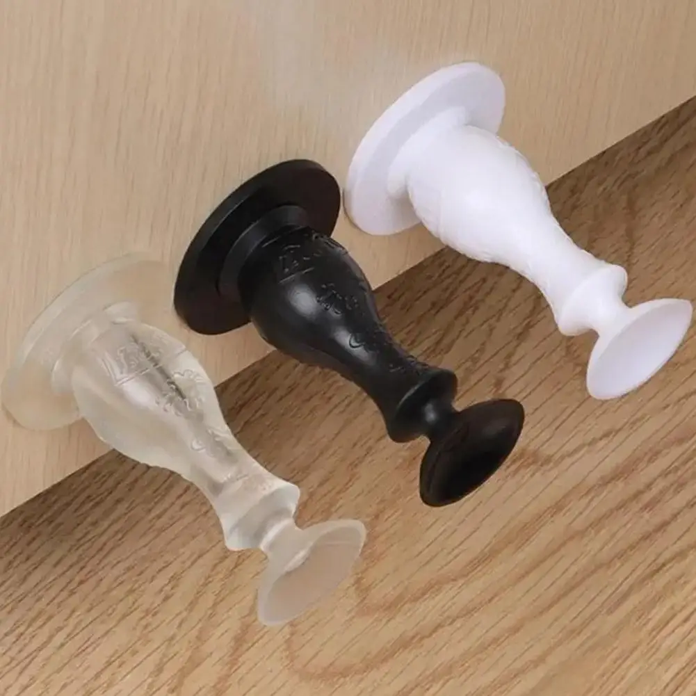 Silicone Mute Self Adhesive Door Stopper Bumper Door Suction Door Rear Retainer Wall Protectors Hidden Door Holders