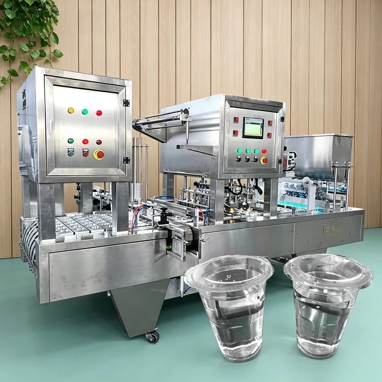 Automatic Water Cup Making Filling Packing , Full Line Production Cup Filling Water , Drinking Water Filling Machine in Cups