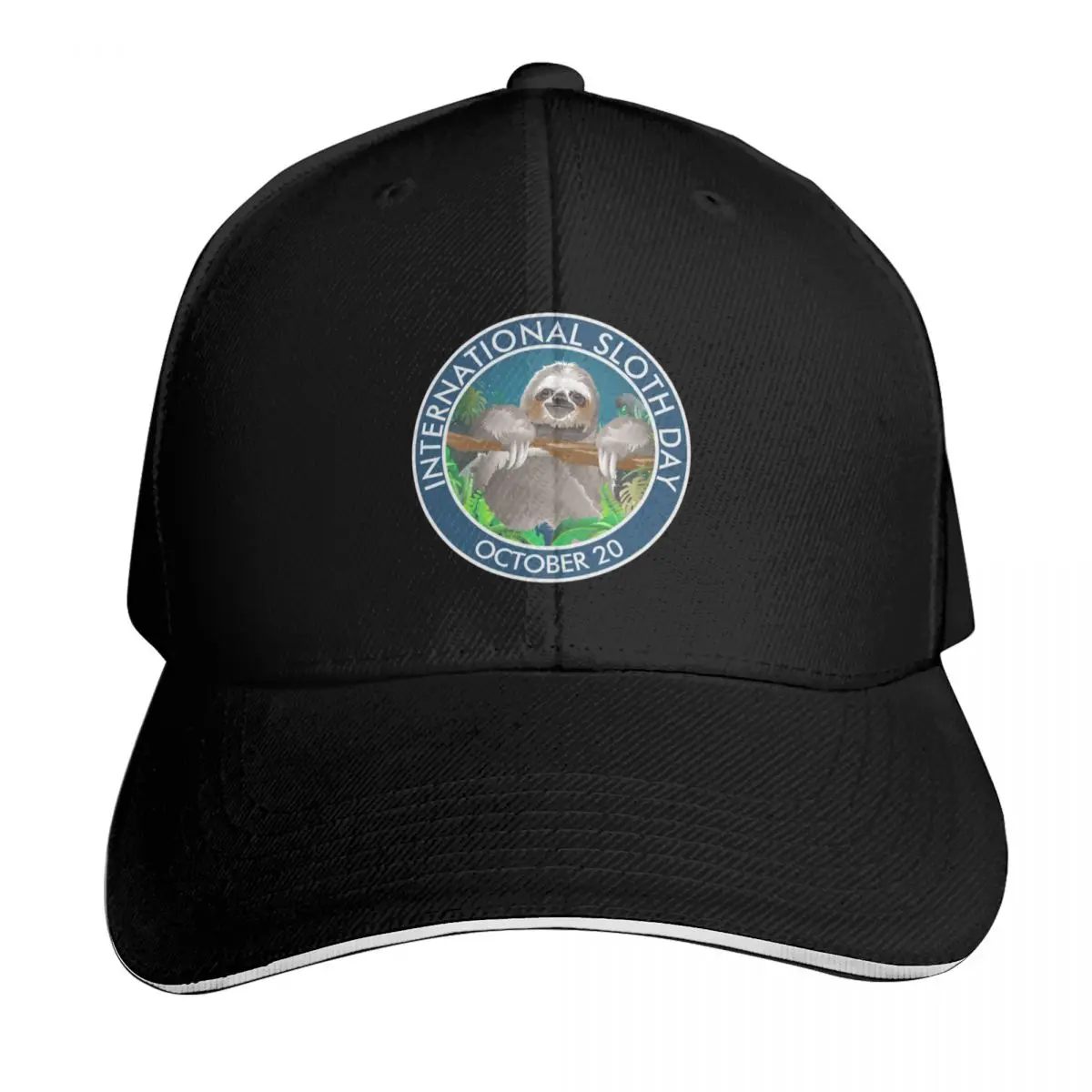 International Sloth Day Baseball Cap Low Profile Unstructured Unisex for Men Women Outdoor Golf Running Hiking