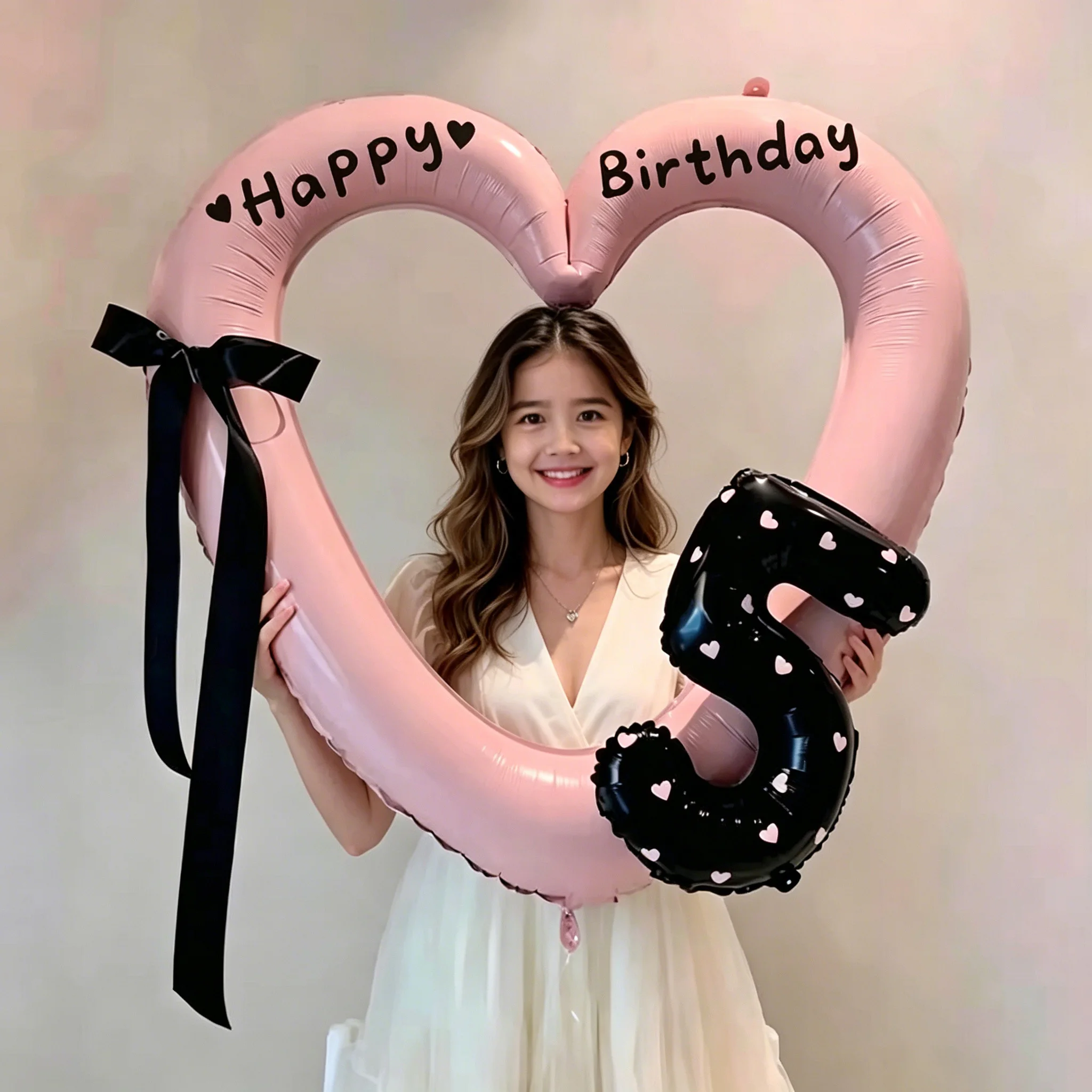 Globos con forma de corazón hueco, decoraciones para fiestas de cumpleaños, globos lindos con forma de corazón, recuerdos para fiestas de boda, decoraciones con globos para fiestas, adecuados para aniversarios, fiestas de cumpleaños, ceremonias de graduac