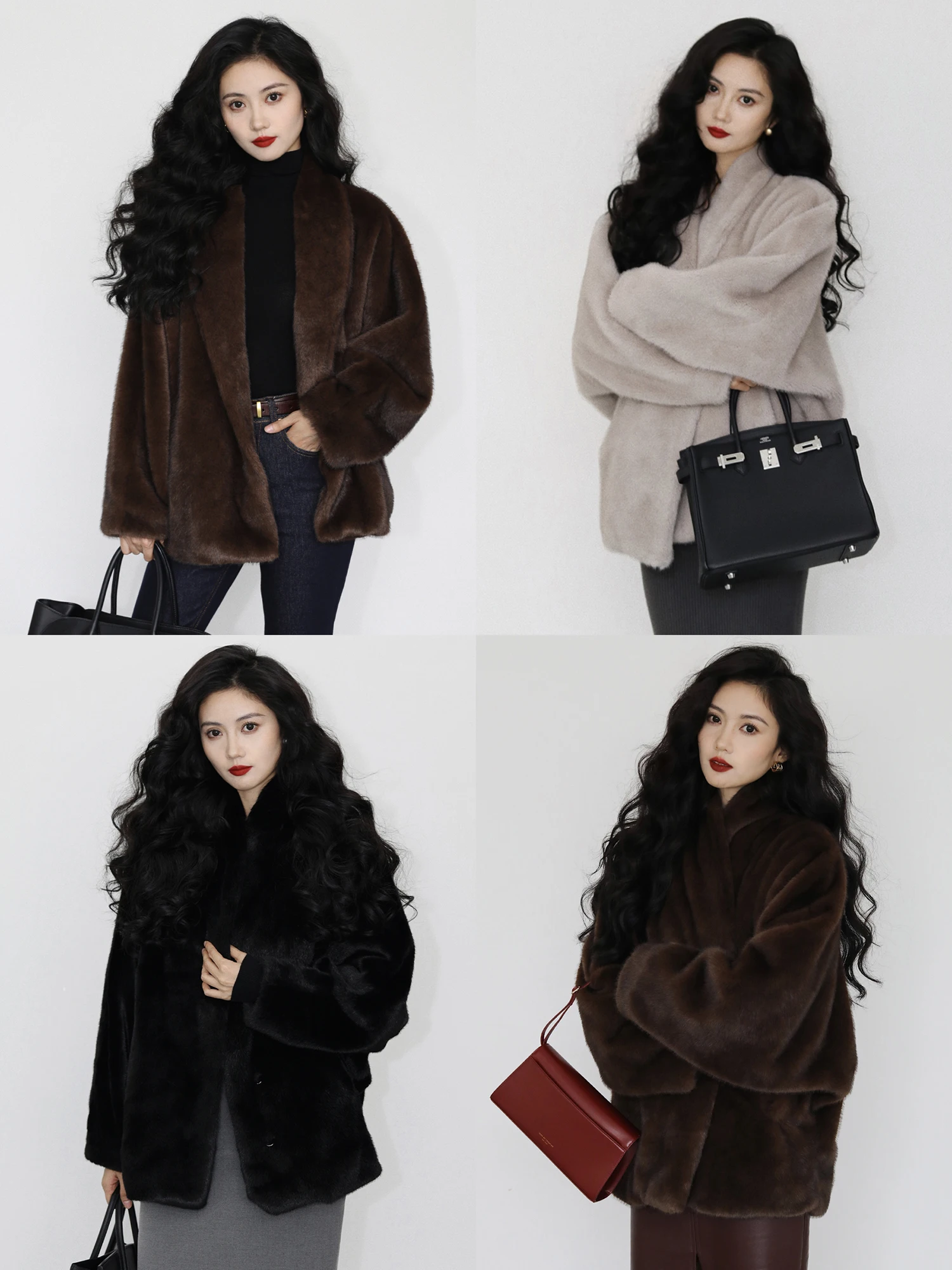 

TAIYANGOFFICE женское свободное меховое пальто, новинка весны, тонкое теплое пальто с воротником-стойкой, длинная длина свекру