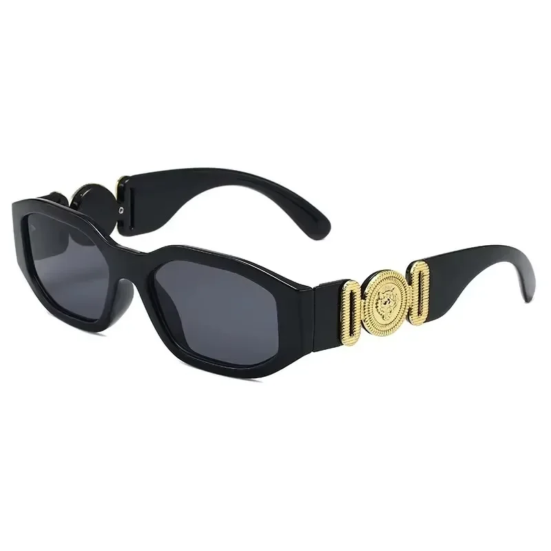 Gafas de sol rectangulares pequeñas Vintage de diseño de marca a la moda para mujer y hombre, gafas de sol cuadradas con gradiente de lente Retro, gafas UV400 para mujer