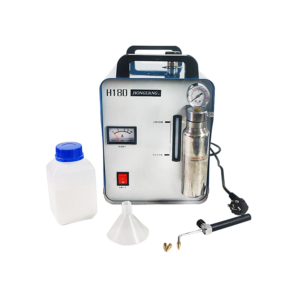 H180 Acrylic Flame Glass Metal Polishing Machine 95L Polisher Oxygen Hydrogen Generator for Jewellers and Silversmiths 500W