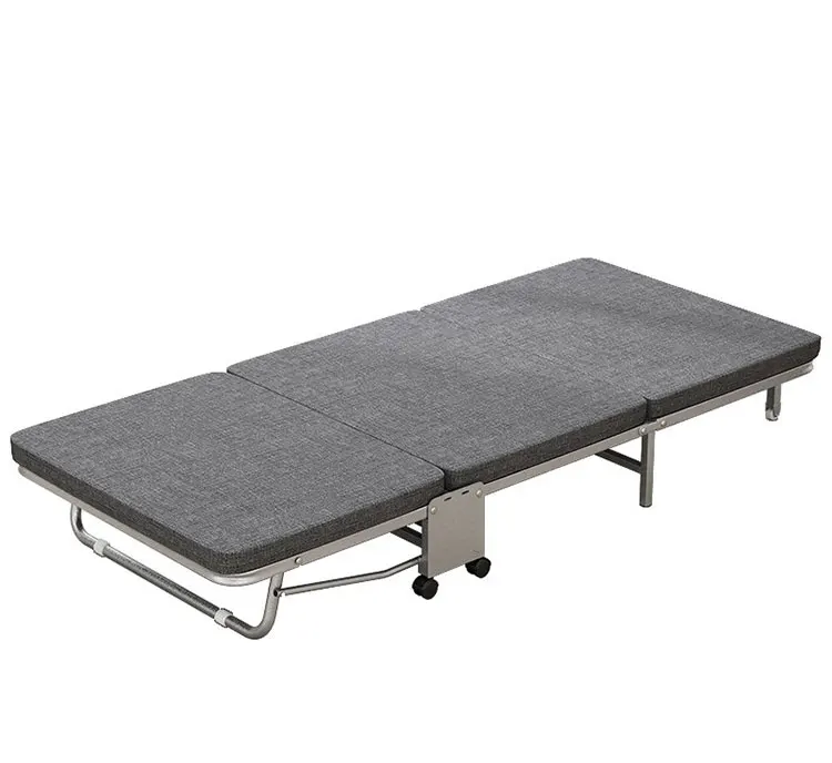 

Latex Mat Folding Lunch Bed Temporary Outdoor Rest Bed for Office Rest and Accompanying