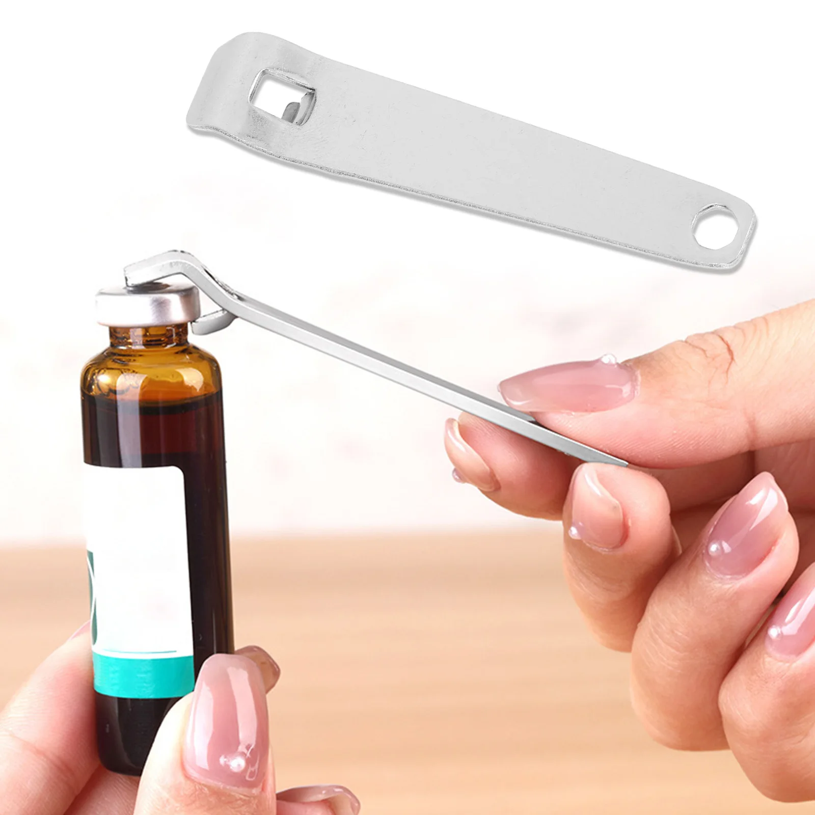 

3pcs Stainless Steel Vial Opener Lightweight Compact Portable Reusable Hospital Supply Mini Bottle Nurse Tool Glass Ampoule