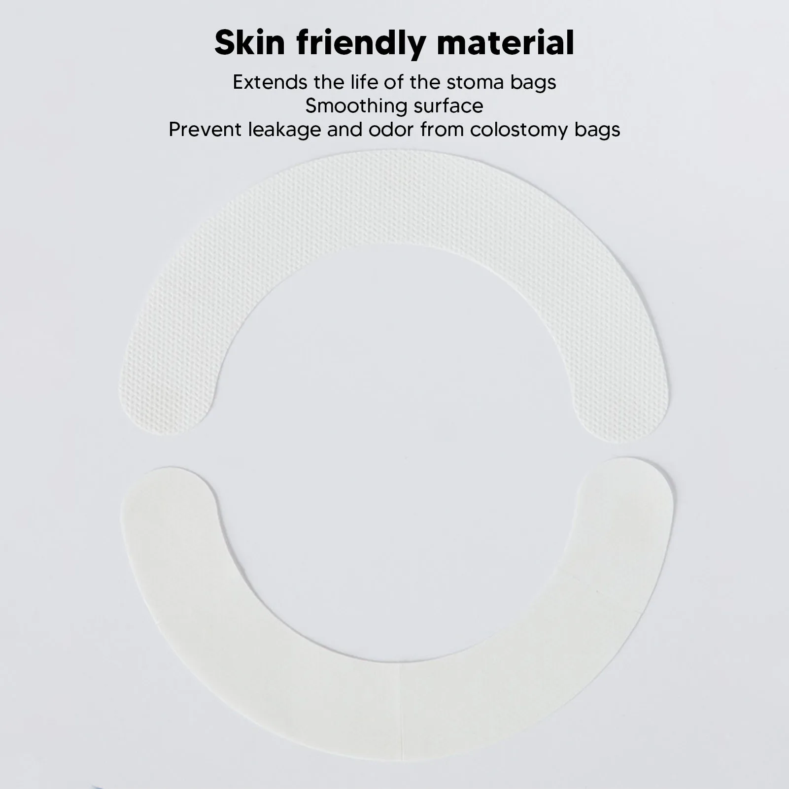 20pcs Ostomy Barrier Tape Skin Adhesive Barrier Strips Hydrocolloid Waterproof Seal Extenders for Colostomy Stoma Bag Supplies