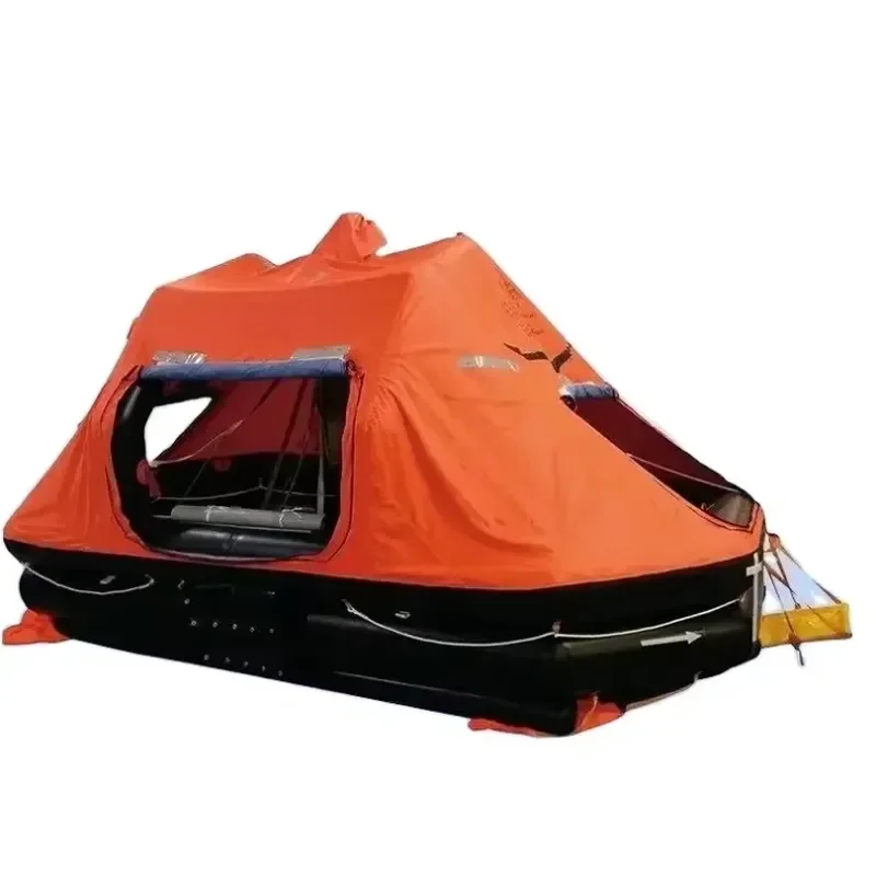 THROW-OVERBOARD TYPE INFLATABLE UFE LIFE RAFT WITH SELF-RIGHTING FUNCTION for 10 PEOPLE
