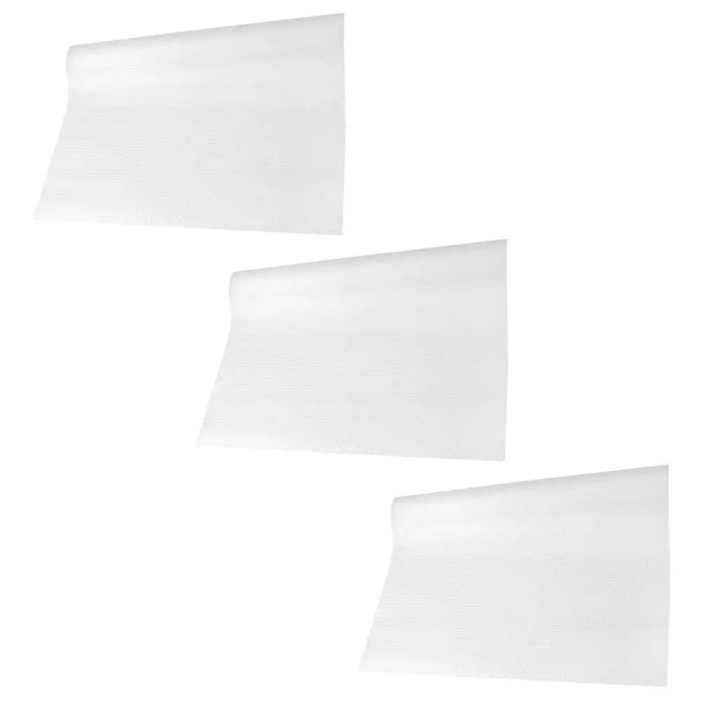 

3 Rolls Clear Eva Cabinet Liner Non-Slip Shelf Drawer Mat Kitchen Waterproof Moisture Proof Protective Table Cushion