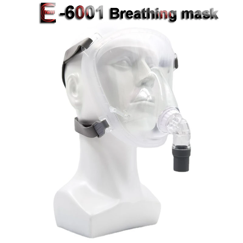 E-6001 Full Face Breathing Mask transparency Liquid silica gel comfortable Easy to wear apply industry laboratory breathe mask