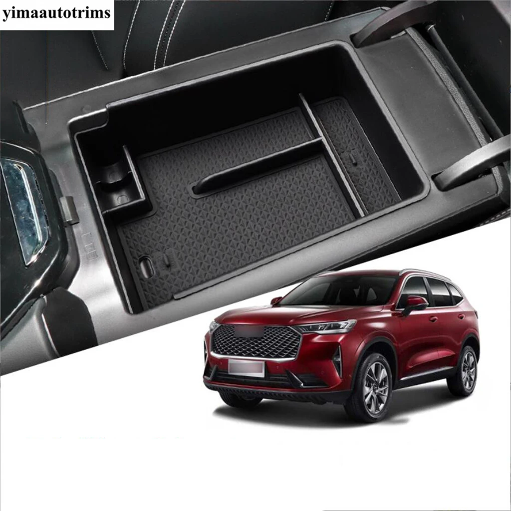 Auto Car Central Control Armrest Storage Box Container Organizer Holder Tray Phone Interior Accessories For Haval H6 2021 - 2024