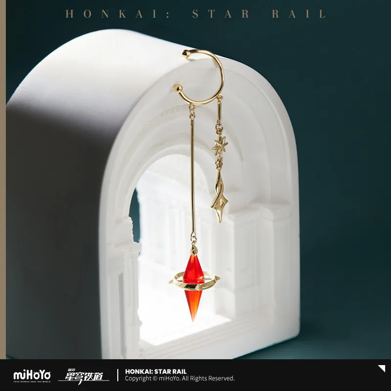 

Оригинальные клипсы для ушей Anaxagoras mIHOYO Honkai Star Rail, серия Impression в стиле Anaxa, клипсы для ушей, костюм для косплея, подарок на Хэллоуин