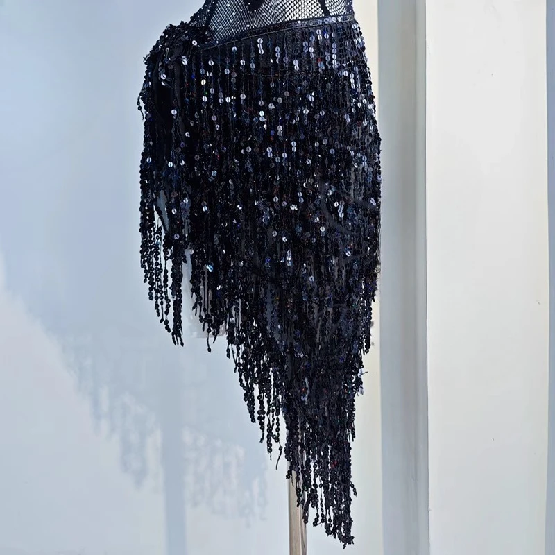 カスタマイズされた (超美しい) ヒップスカーフベリーダンスベルトロングスカートタイアップスカートベリーダンス練習衣装ウエストチェーン