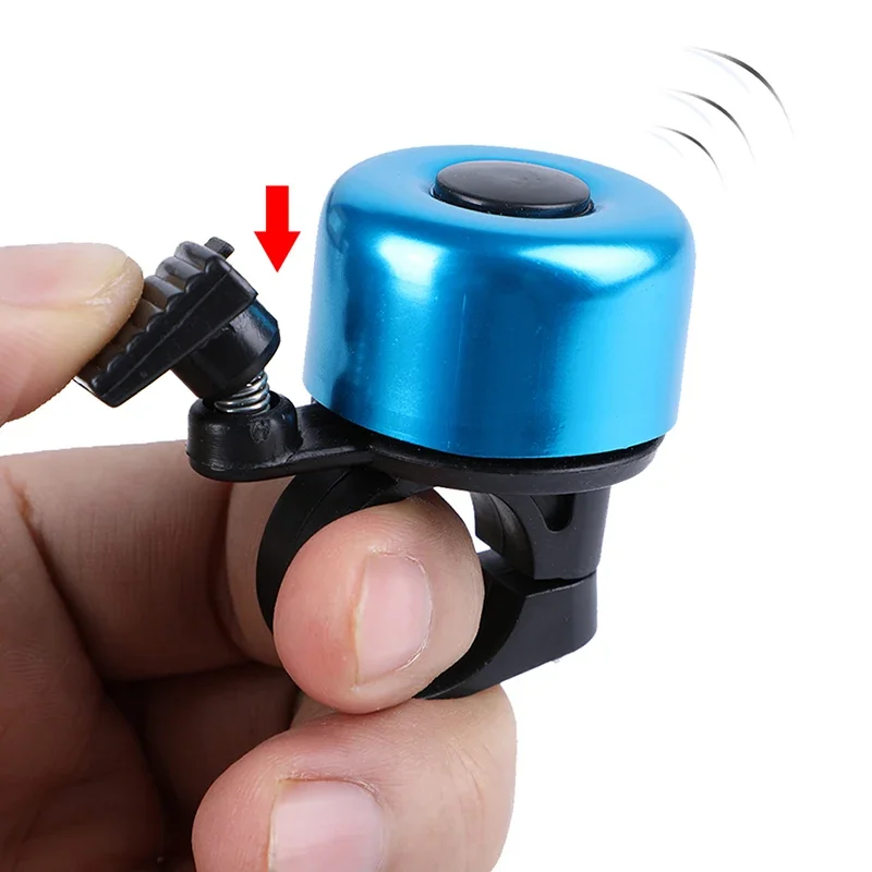 Mini Cute Bicycle Bell 22mm Cycling Handlebar Bell Ring Aluminum Alloy MTB Bike Safety Warning Alarm Horn for Outdoors Riding