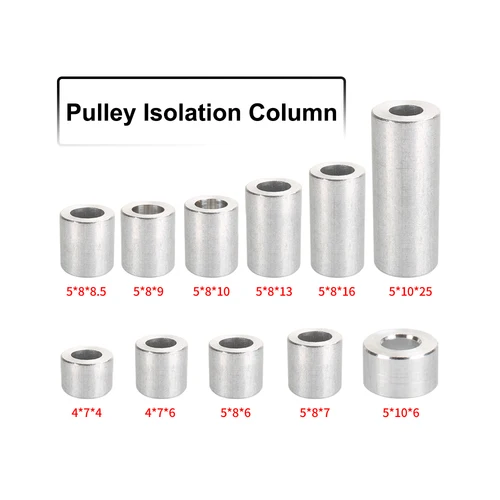 40 Uds columna de aislamiento de polea junta de separación de rodamiento de impresora 3D espaciador de aluminio Openbuilds ranura en V Pilar separado cuarentena