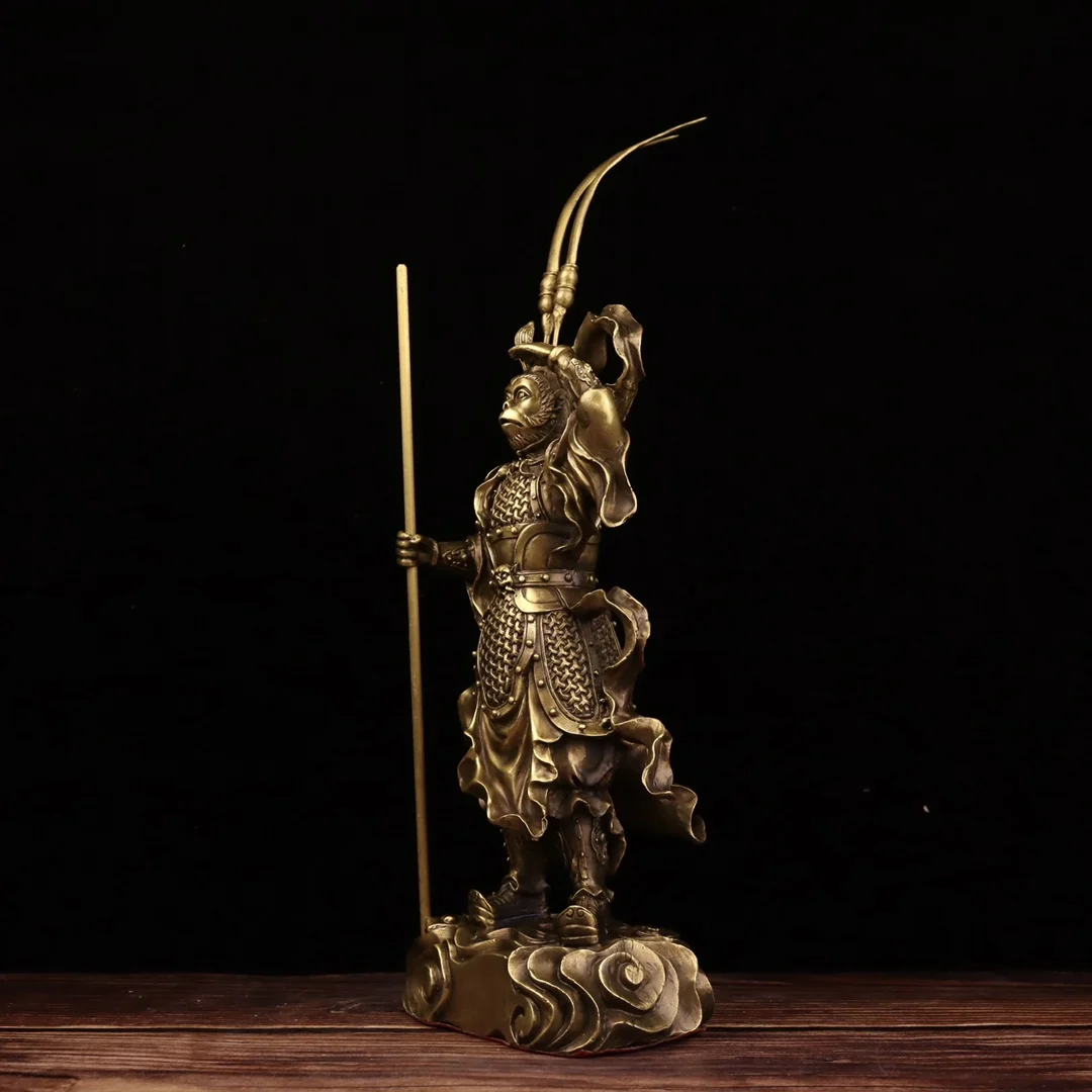 Exquisite Sun Wukong Statue - Pure Copper Home Decor, Elegant Desktop Ornament, Art Figurine - New Arrival Craftsmanship