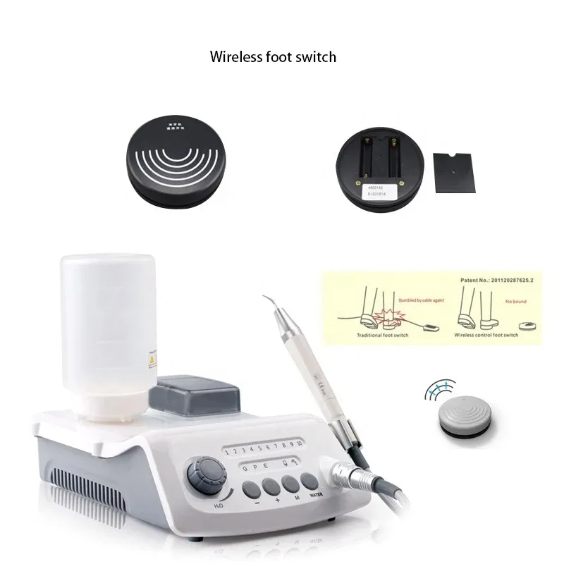 Veterinary den tal Instruments Ultraschall-Optik-Scaler, LED-Handstück, Skalierung mit Wasserflasche