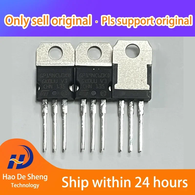 

10PCS/LOT GP19NC60KD STGP19NC60KD 19NC60 TO-220 New Original In Stock