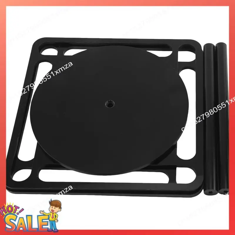 

ABCL Acrylic Sunglasses Holder Stand 360 Degree Rotating Eyeglasses Display Rack Eyewear Organizer Black Double Layer Easy Insta