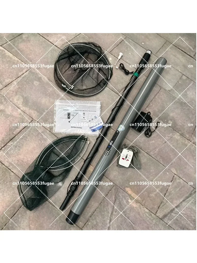 9000W Electric Automatic Telescopic Fishing Net 4.2m Ultra-light Foldable Aluminum Alloy Hand Tool for Easy Storage And Use