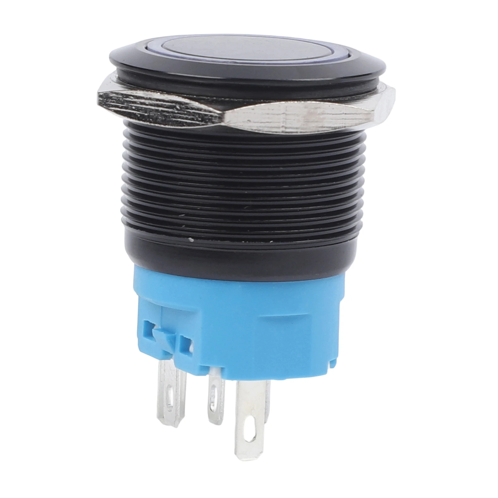Low-Light Conditions Momentary Switch LED Ring Light Compact Waterproof Metal Switch Control Panel Stainless Steel Construction