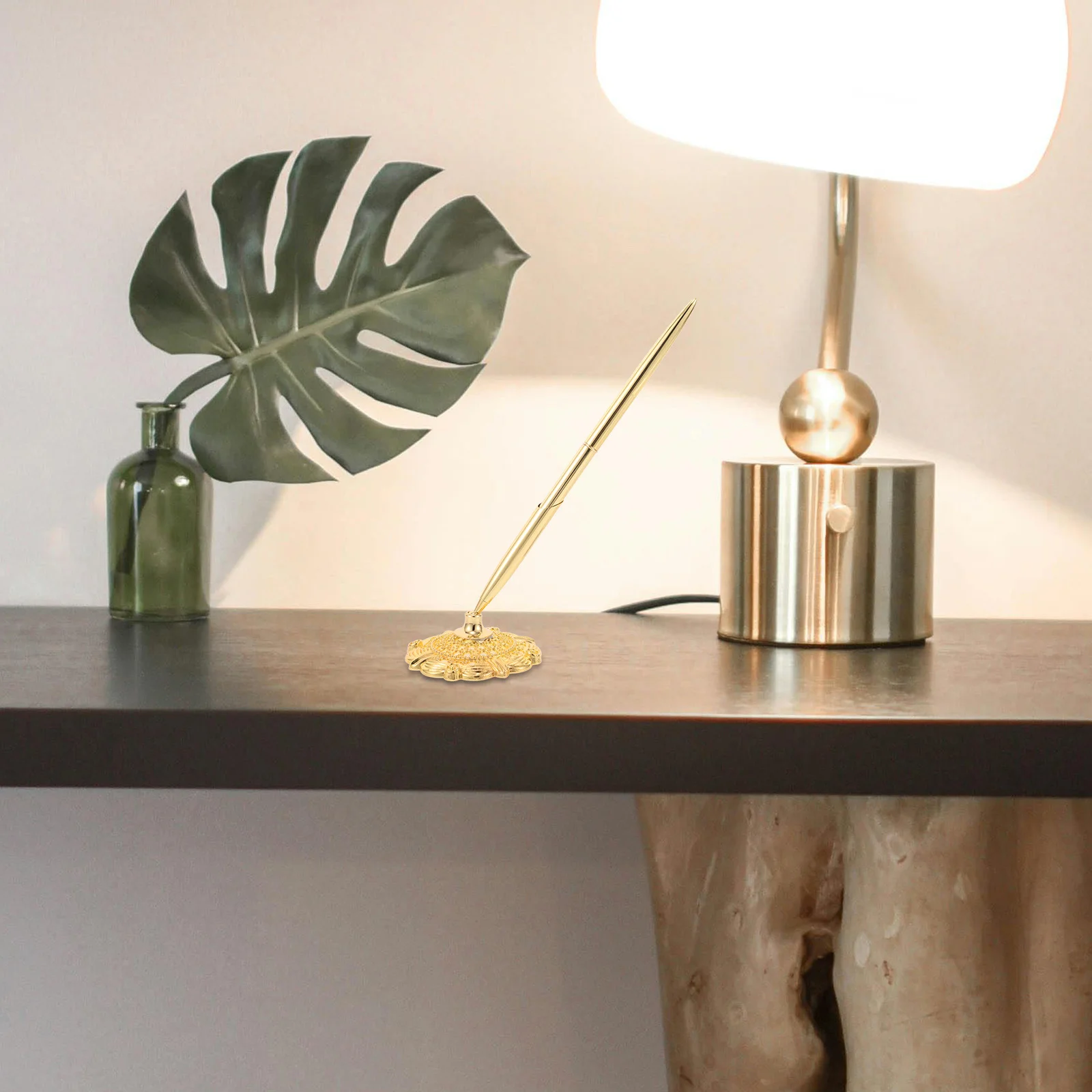 Sign Pen Desktop Ballpoint Pen Vertical Standing Design For Office Hotel Conference Room Counter Business Accessory