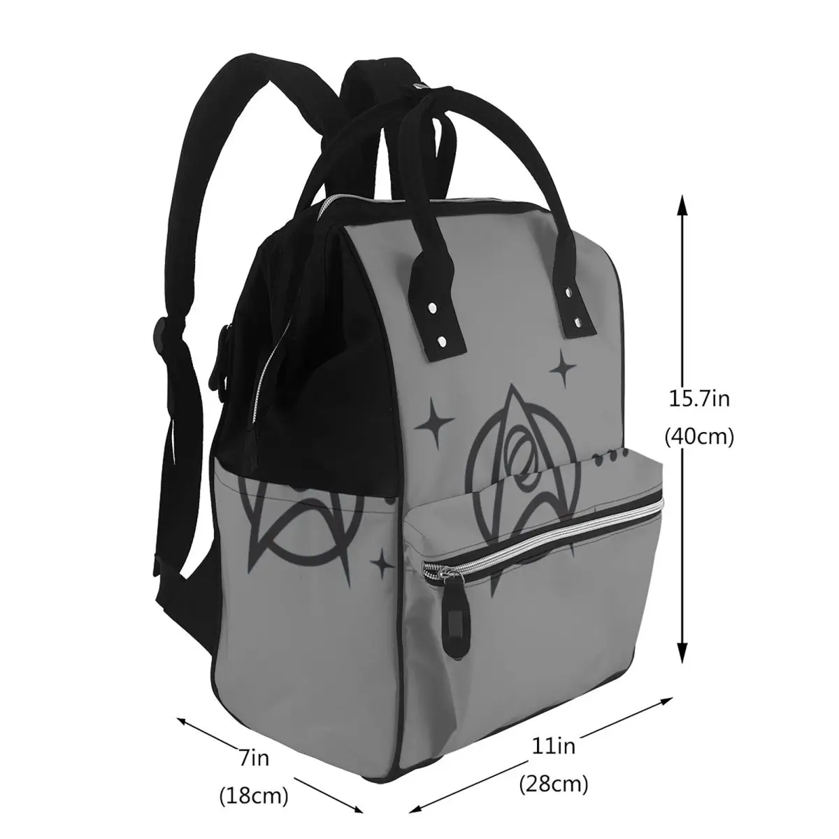 Star Treks Science Fiction TV Series Student Backpack School Bag Hiking Travel Daypack for Men Women Bookbag Shoulder Bags