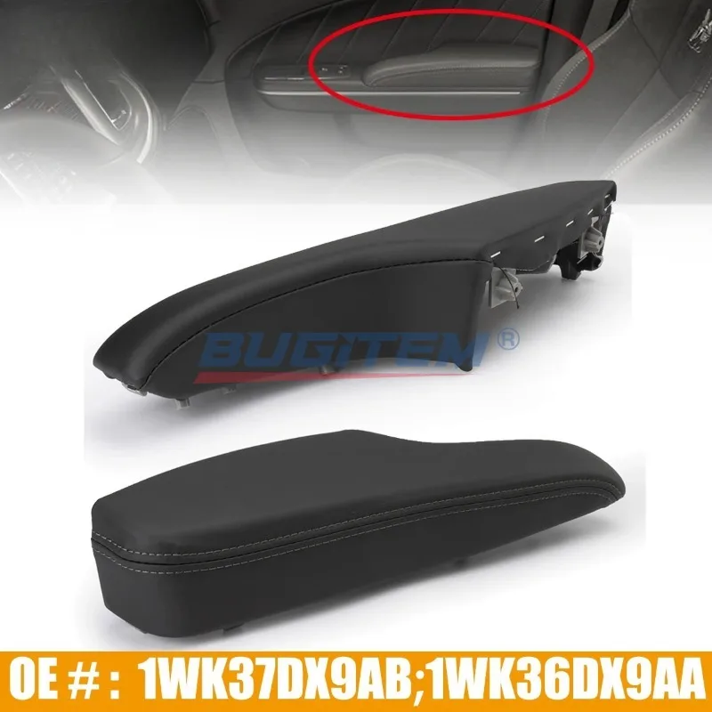 1/2PCS 1WK37DX9AB 1WK36DX9AA Car Front Left / Right Door Armrest Lid Arm Rest Cover For Chrysler 300 & Dodge Charger 2011-2023