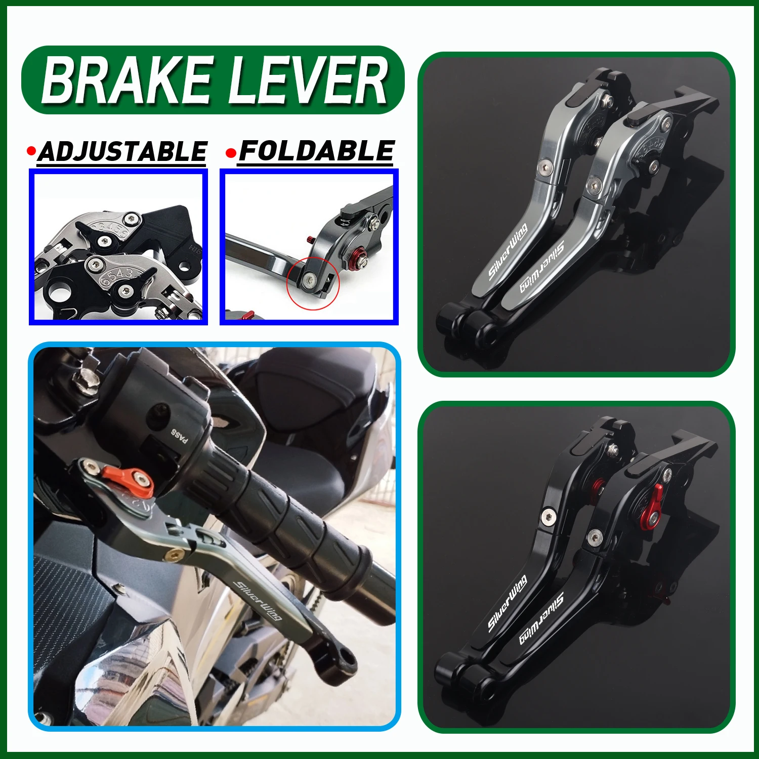 

ДЛЯ Honda Silver Wing GT 400 600 2001-2017 GT400 GT600 аксессуары тормозной рычаг сцепления складная ручка рычаги защита