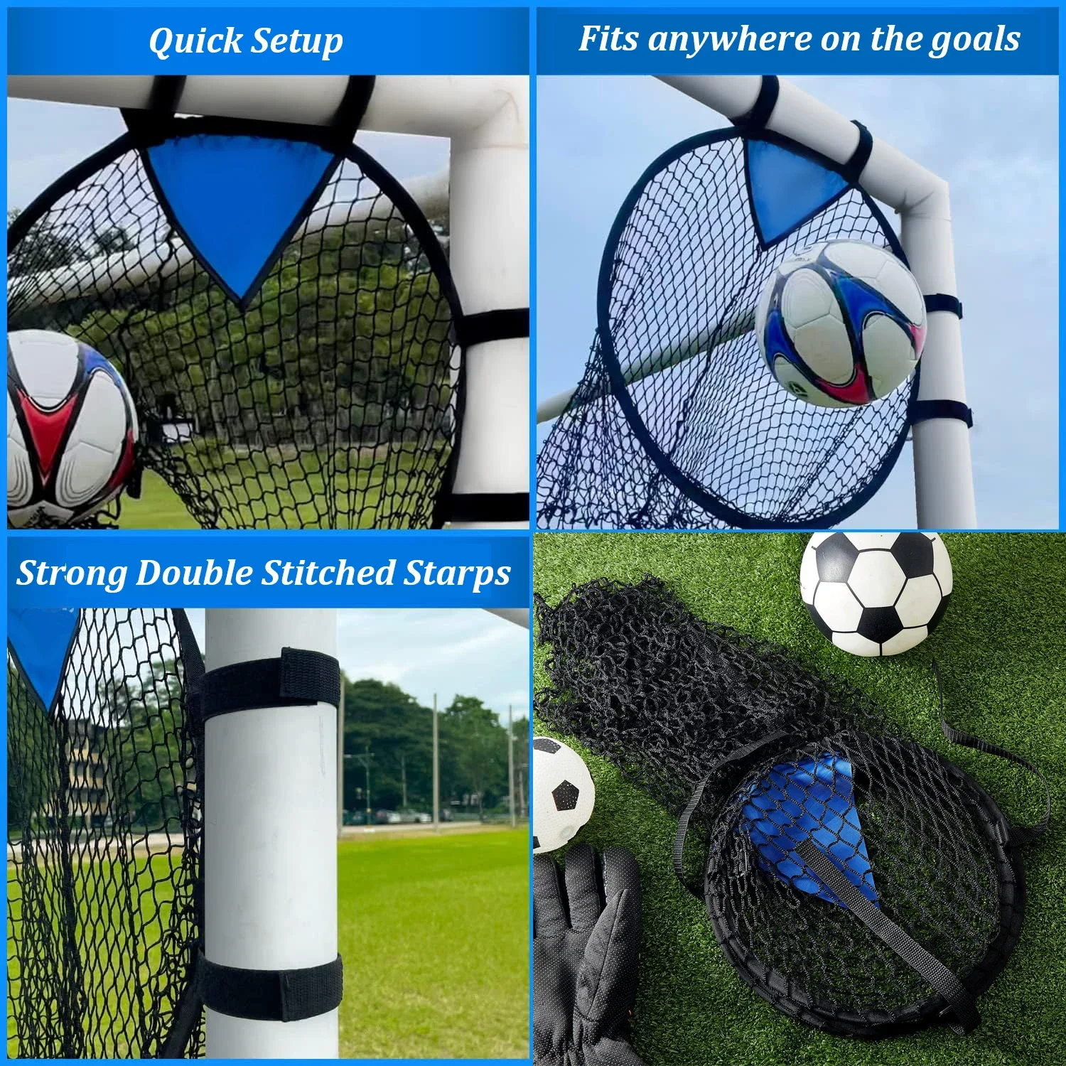 Soccer Football Target Net Foldable Football Training Net Outdoor Football Throwing Target For Kicking Accuracy Training
