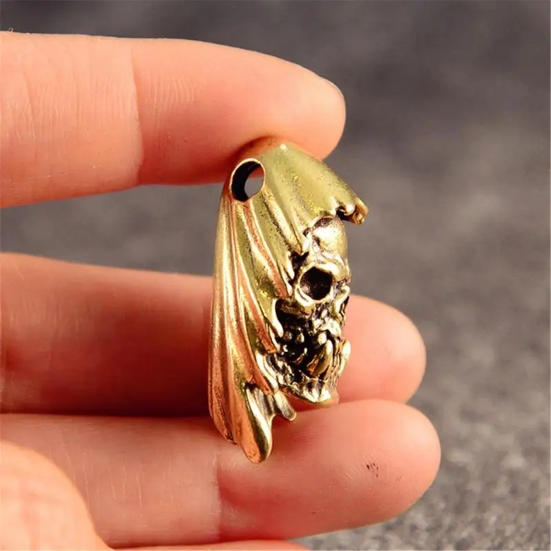 قلادة من الخرز المعدني على شكل جمجمة مغطاة من أجل باراكورد وصياغة المجوهرات بفتحة كبيرة